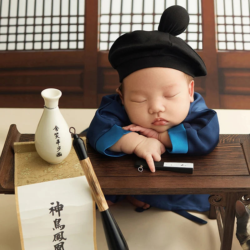Newborn Photography Clothing Baby Ancient Custome Tang Bohu Theme