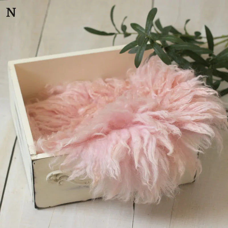High Quality Wool Blanket Newborn Baby Photo Props Hand Made
