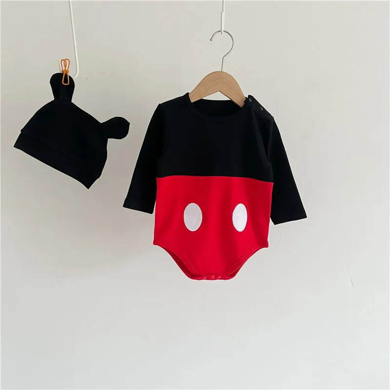 Spring 3pcs Set Cartoon Mickey Mouse Pooh Bodysuits