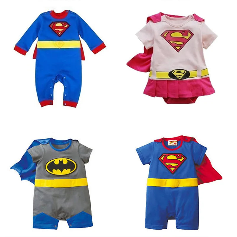 Baby Spiderman Romper Long Sleeve Bodysuit Infant Halloween Costume