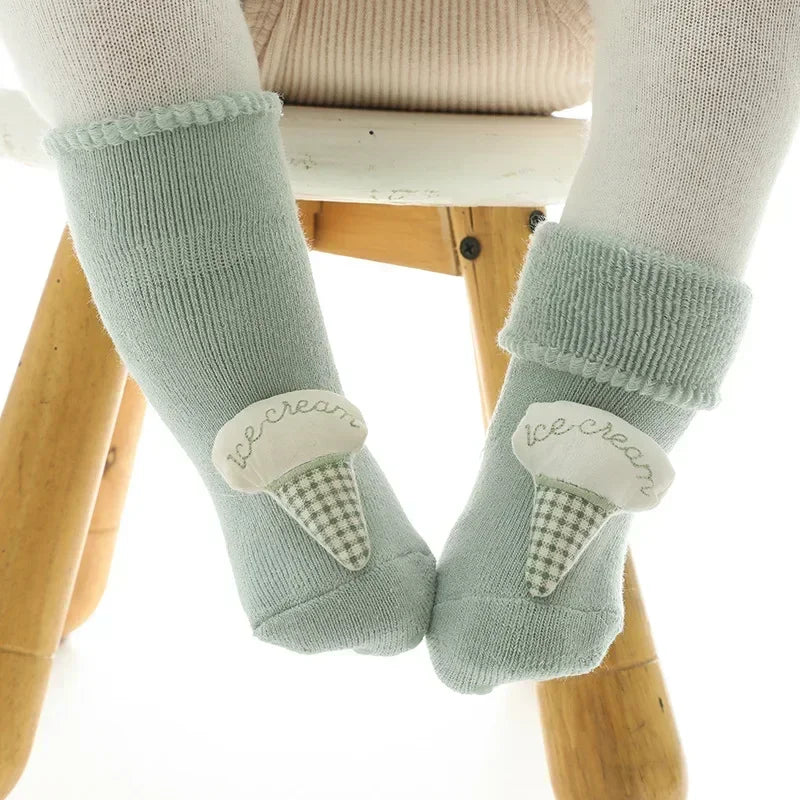 Autumn Winter Baby Newborn Cartoon Sock Shoes