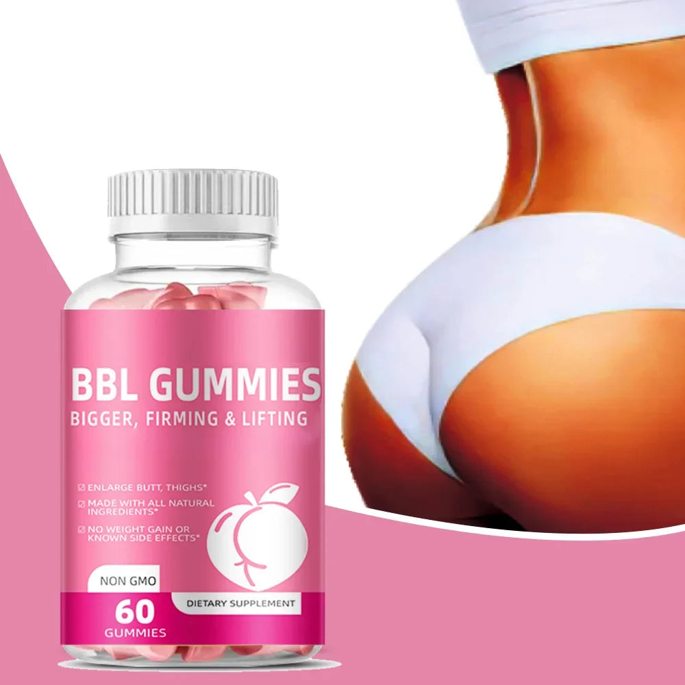1 bottle BBL Gummies Hip-lifting Soft Candy Dietary Supplement No Weight Gain Made with All Natural