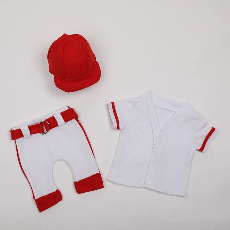 ️Newborn Photography Clothing Hat+Top+Pants+Baseball Props 4Pcs/set