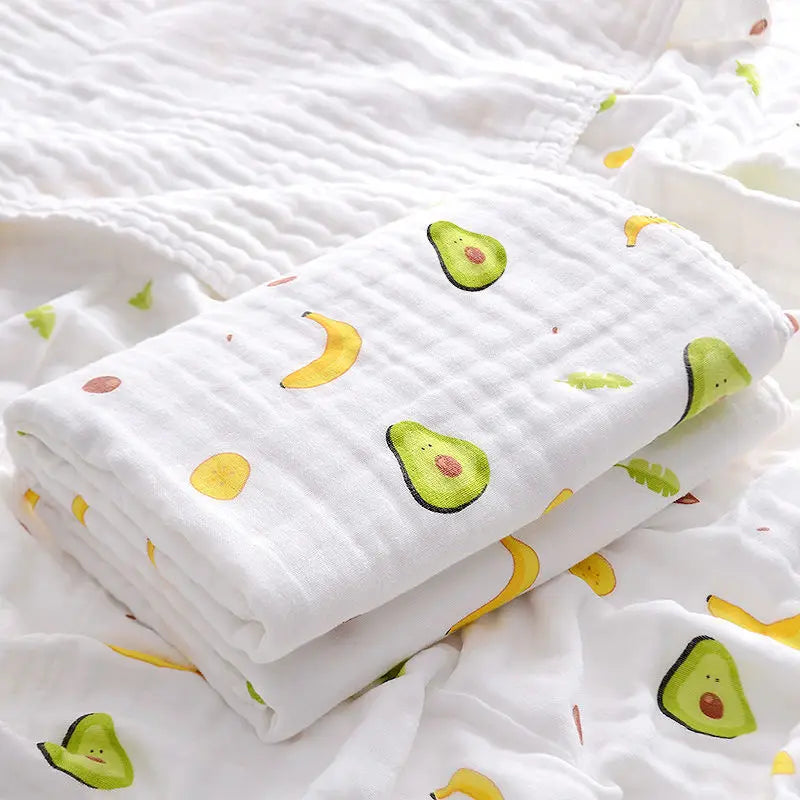 110*110cm Baby Blanket Newborn 4-layer Pure Cotton