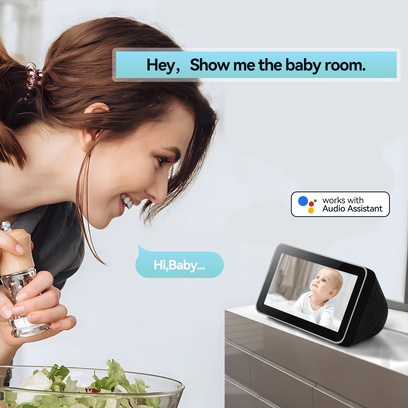 SV3C Baby Monitor 2K Indoor Wifi 360 Surveillance IP Cameras Wireless
