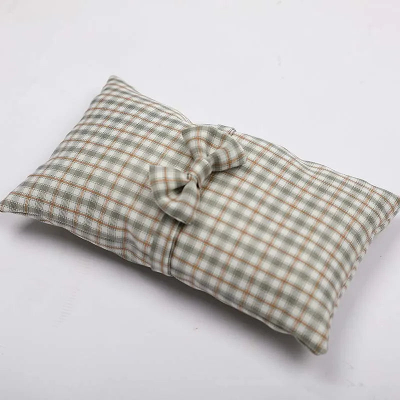 4Pcs Newborn Baby Photography Clothing Set Fashion Plaid Inafnt Girls Boys Photography Props Baby Souvenirs Newborn Props
