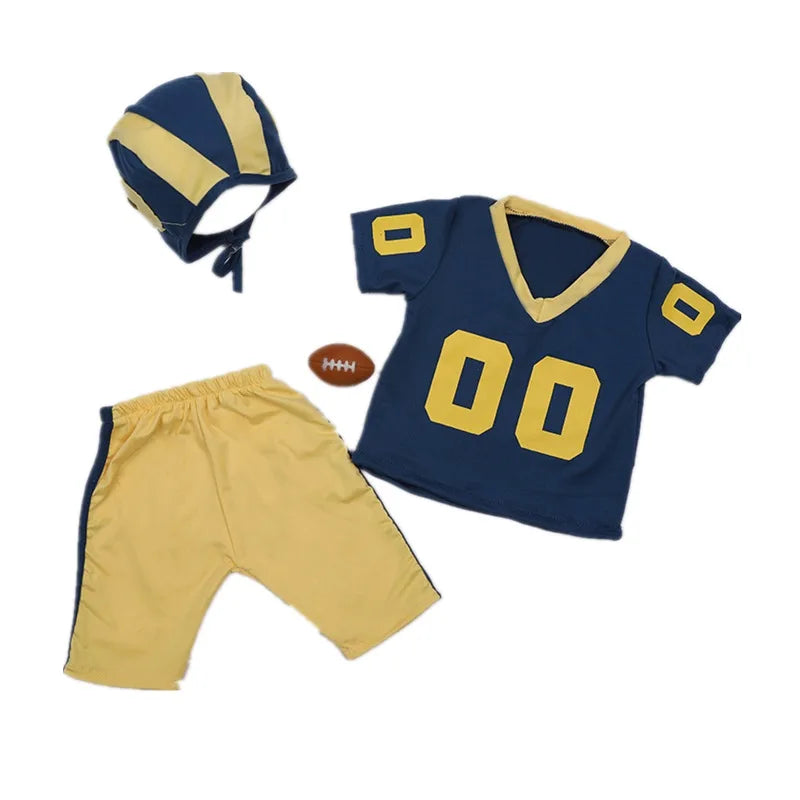 Rugby football player clothes photography props