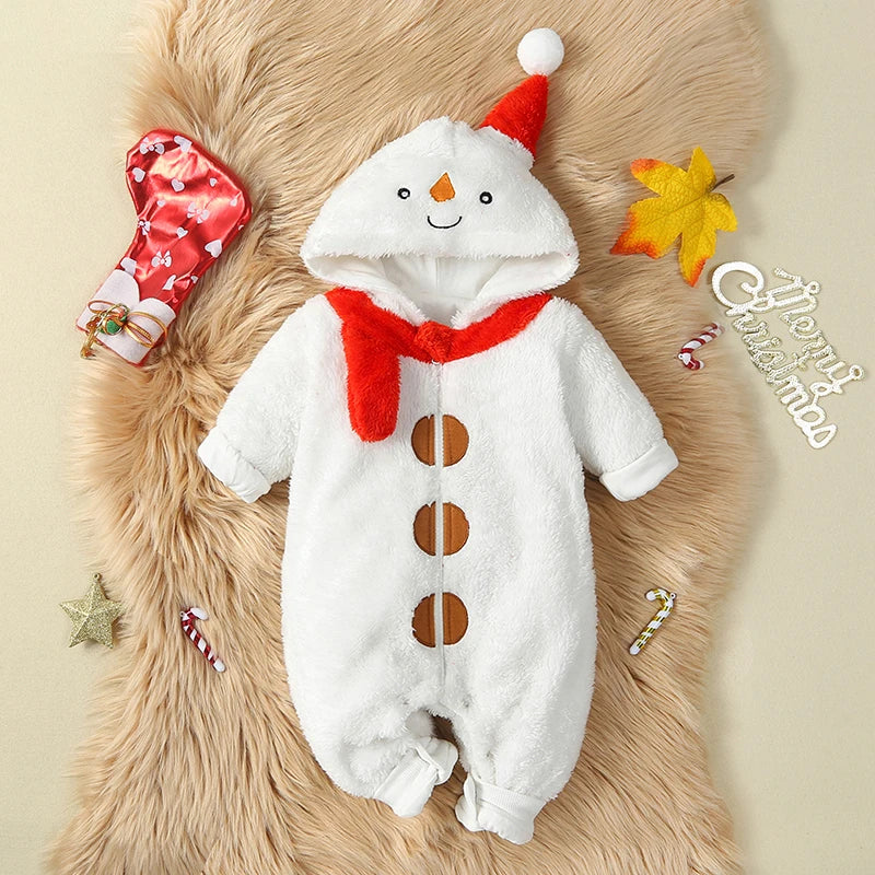 0-24MNewborn Toddler Baby Girls Boys Christmas Romper