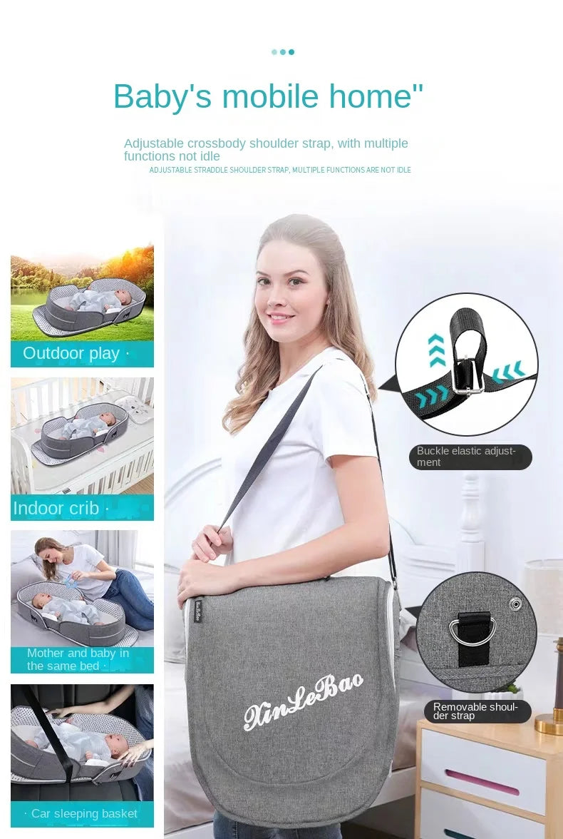 Mosquito Net Portable Cribs Travel Baby Bed For Newborn Baby