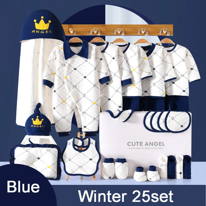 19/23/25 Pieces Newborn Clothes Baby Gift Pure Cotton Set 0-6 Months Without Box