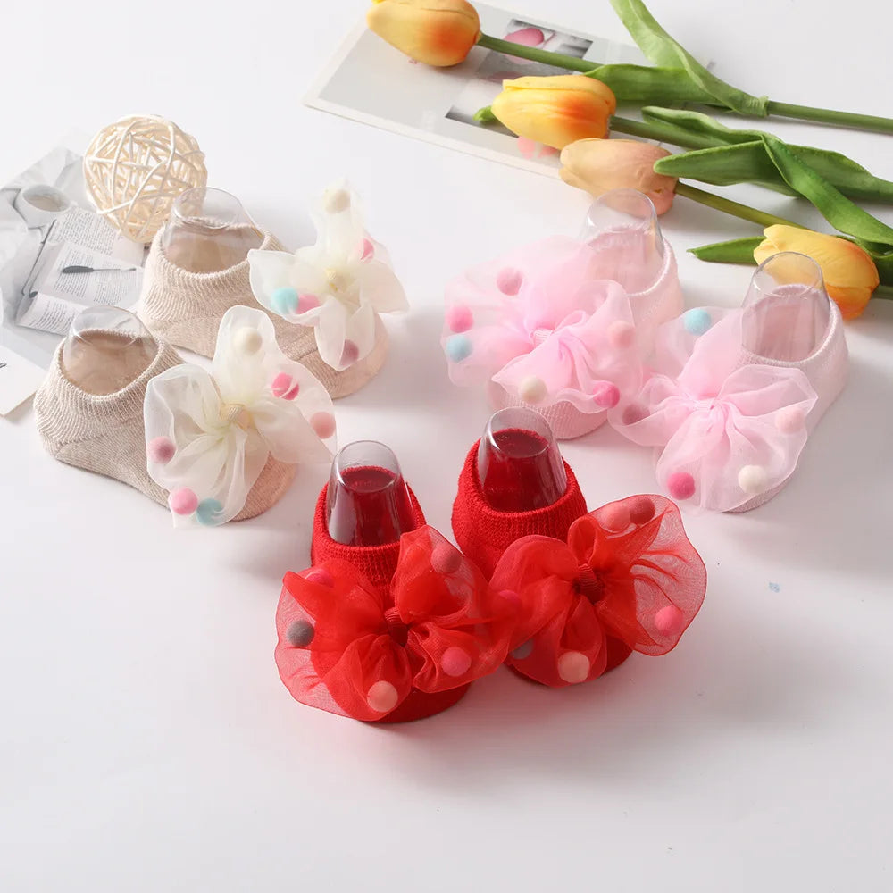 Pink Baby Lace Infant Socks Accesories