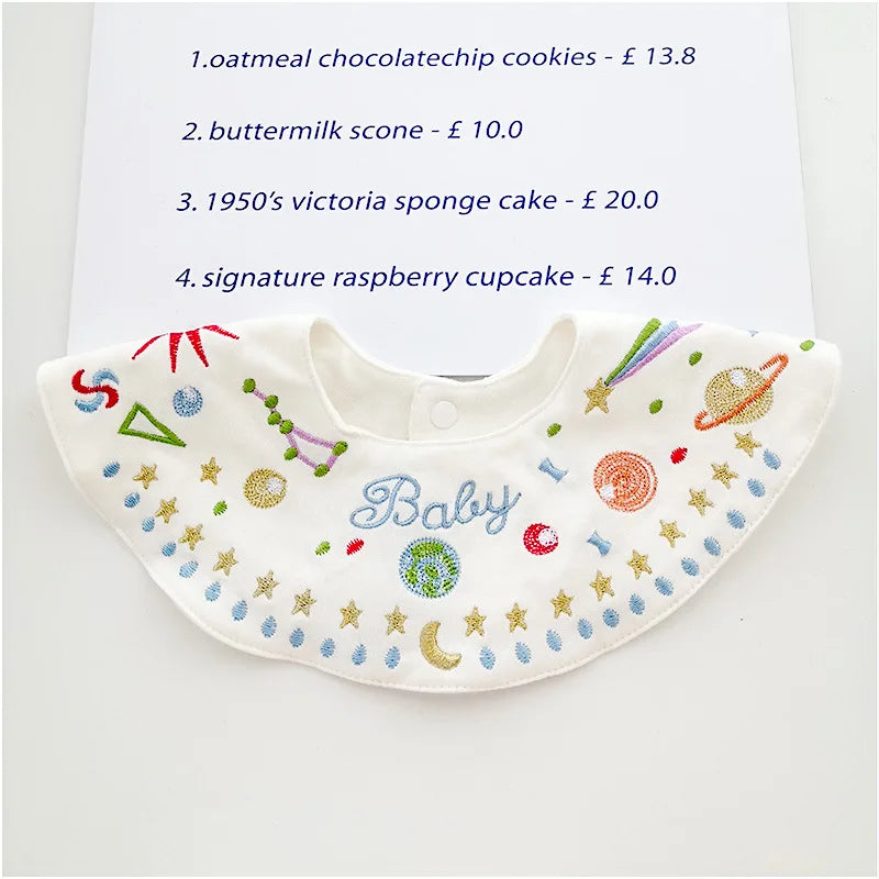 Korean Style Newborn Baby Bibs Cotton Cute Saliva Towel