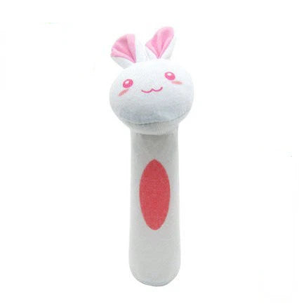 Colourful Animal Rattle Plush Stuffed Handbell Baby Soft Rattle Toys