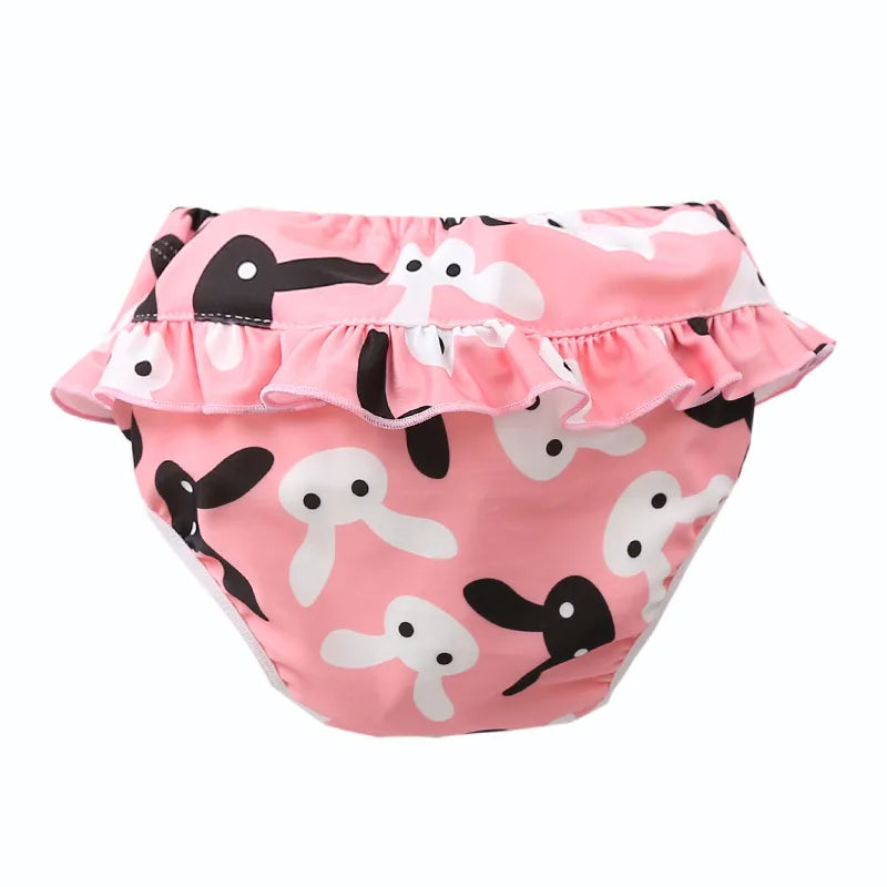Baby Cloth Diaper Cartoon Print Nappy Training Pants Water Proof