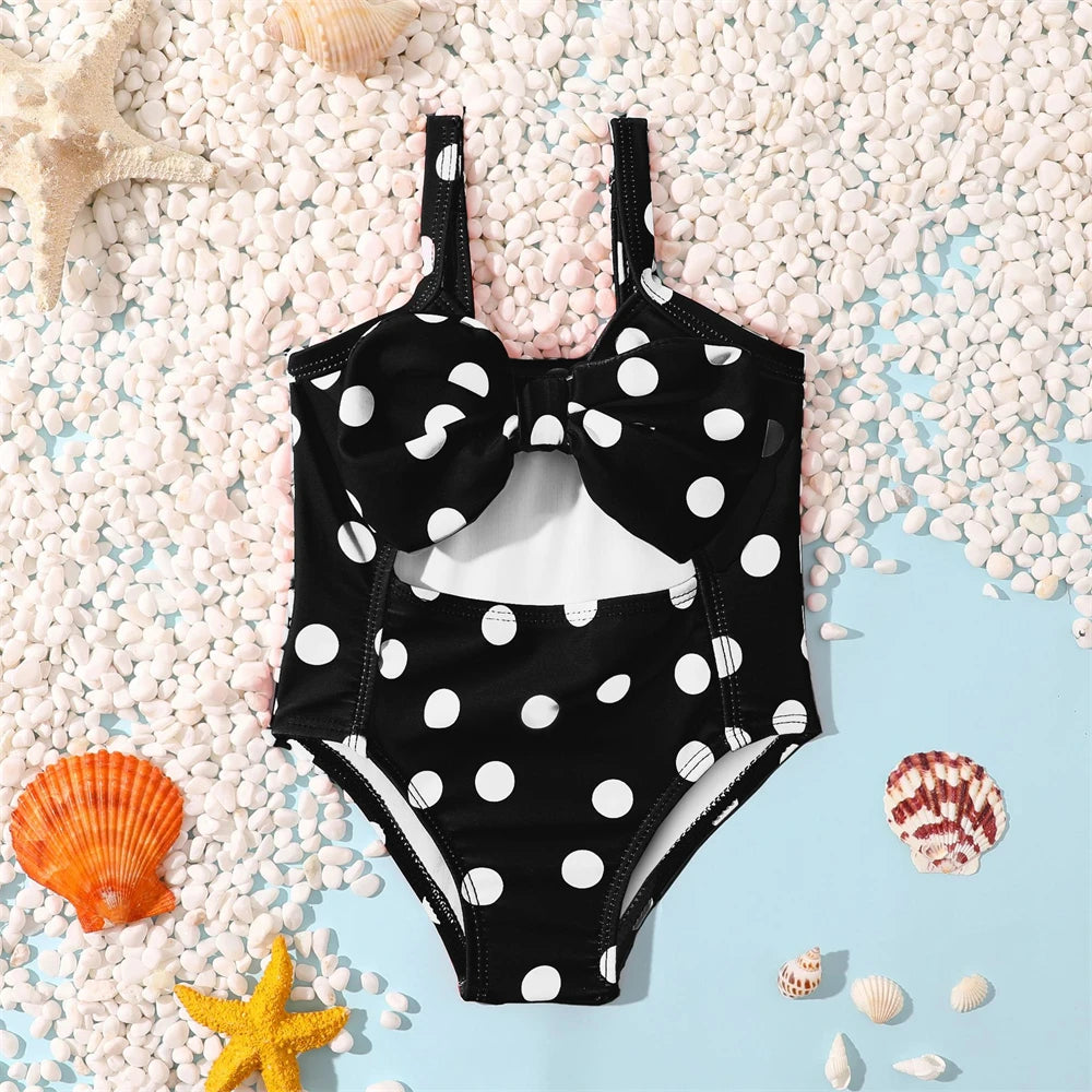 Toddler Baby Girls Cute Dots Swimsuit