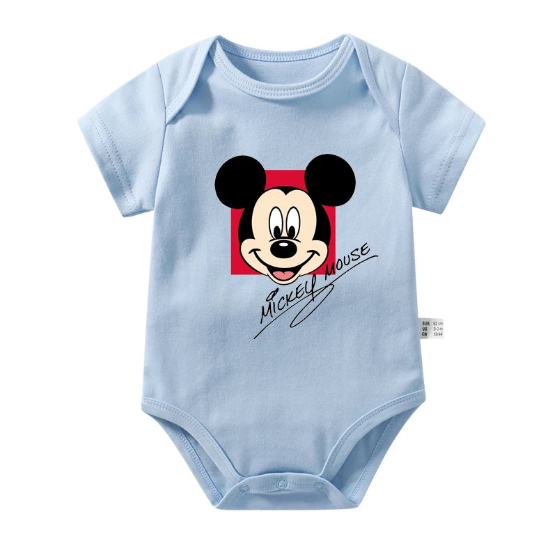 Disney Mickey Mouse Twins Baby Bodysuit Soft Romper