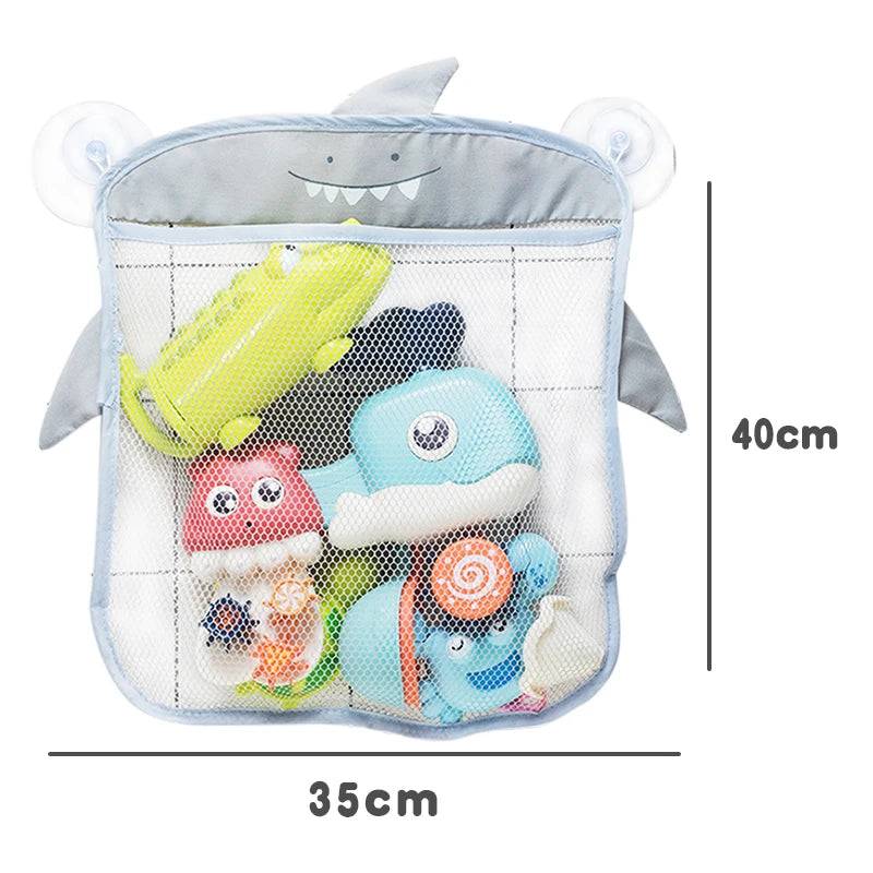 Baby Bath Toys Cute Duck Frog Mesh Net Toy Storage Bag
