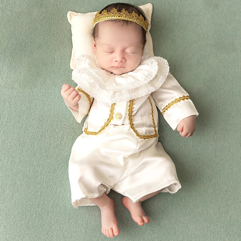 Prince Crown Costume Star Moon Pillow Posing Props