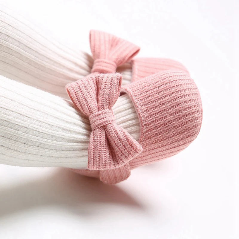 Baby Girl Princess Shoes Anti-Slip Bow Sneakers 0-18 Months