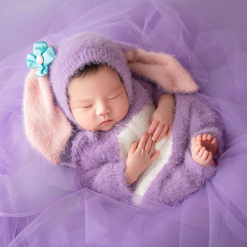 Newborn Cute Jumpsuits Hat For Baby Photo Accessories
