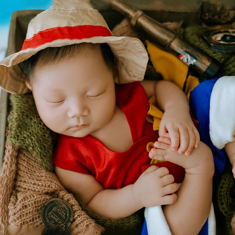 Funny Baby Boy Cute Hat+Top+Pants Baby Photo Props Accessories