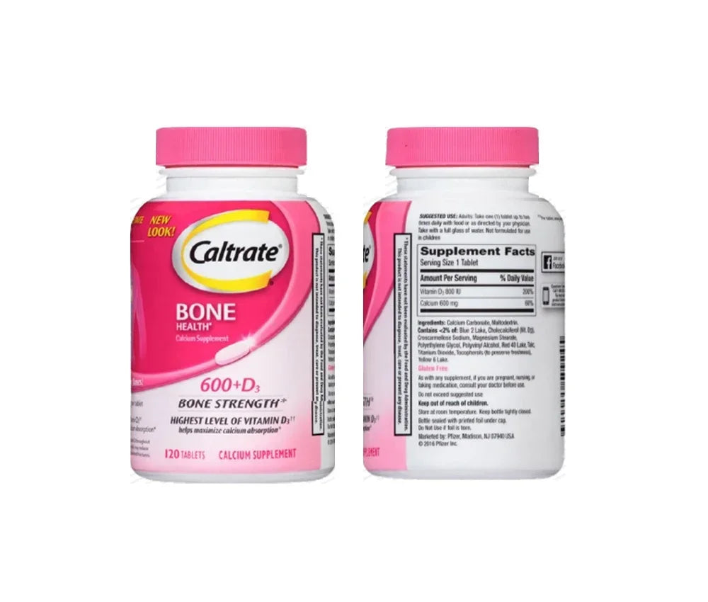 1 Bottle Calcium Carbonate D3 Youth Calcium Tablet Vitamin D Young Men and Women Health Food