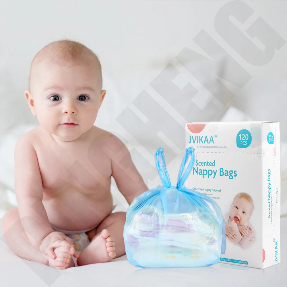120pcs Scented Baby Diaper Bags Diaper Bags