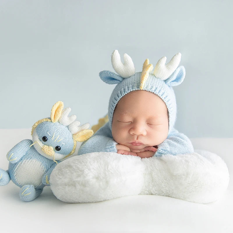 Baby Photography Blue Dinosaur Photography Theme Set