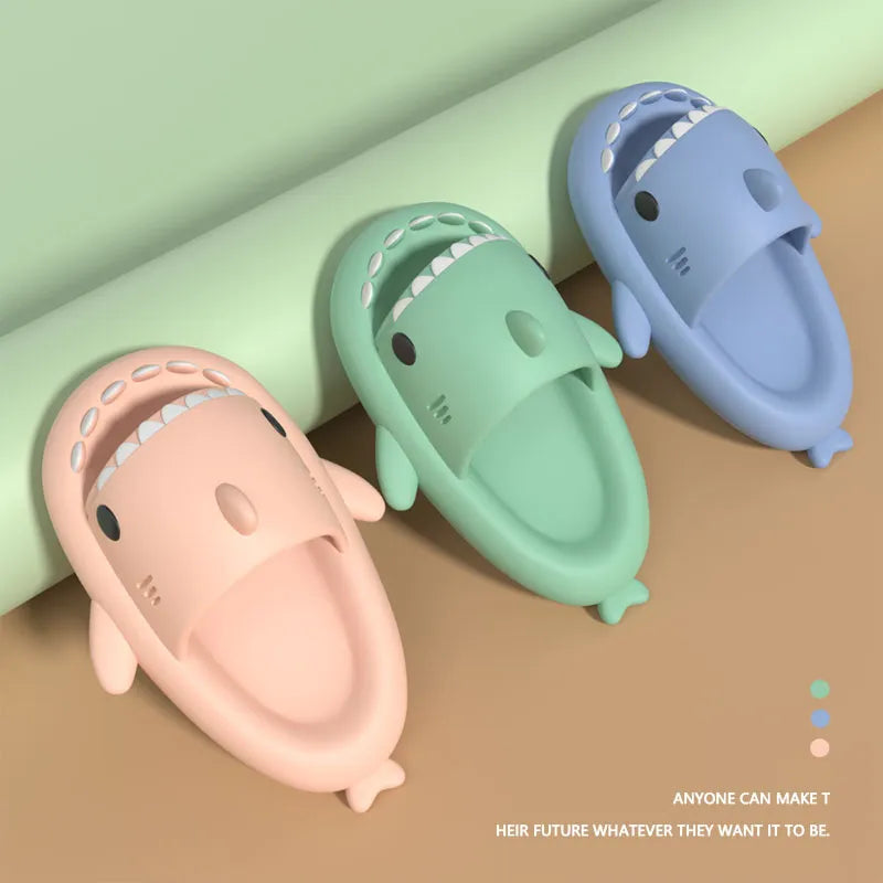 Slippers Shark Flip Flops Soft Sole Cartoon Slipper