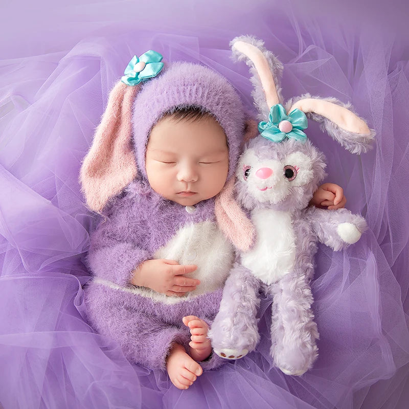 Newborn Cute Jumpsuits Hat For Baby Photo Accessories