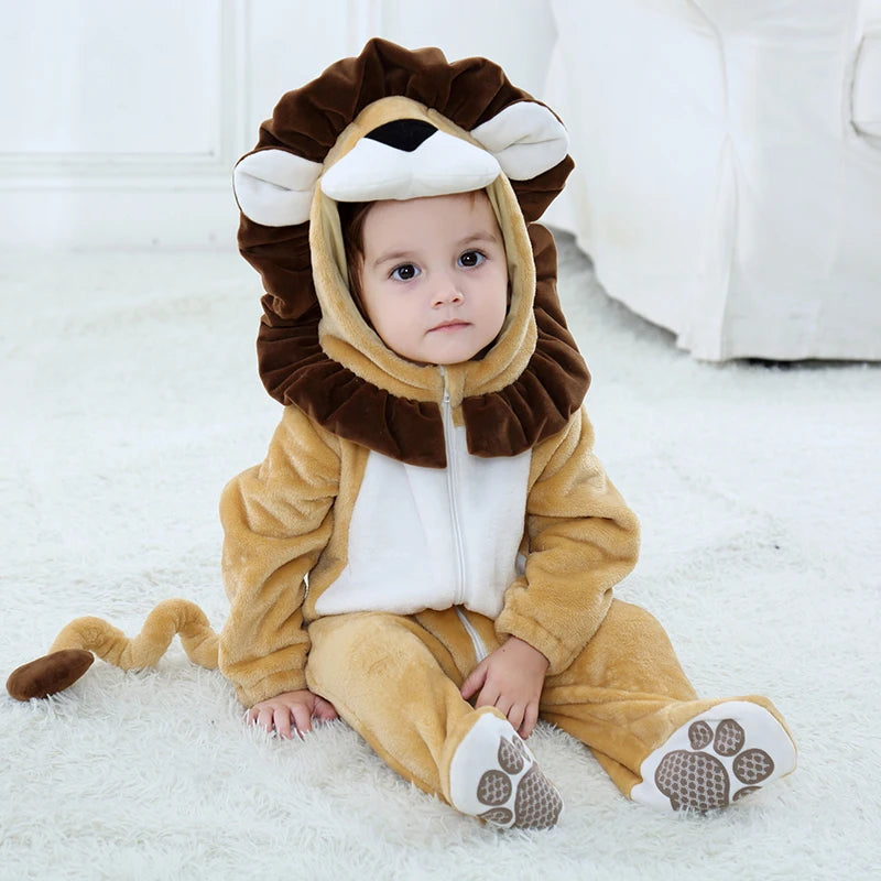 Animal Lion Infant Baby Cosplay Costume Kigurumis Playsuit