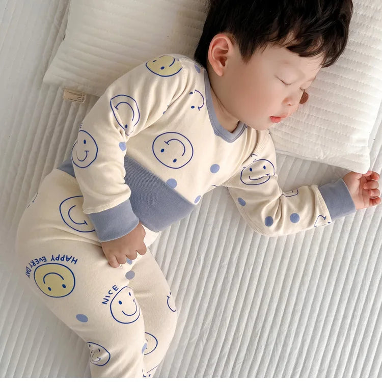 100% Cotton Autumn Winter Clothing Baby Thermal Underwear