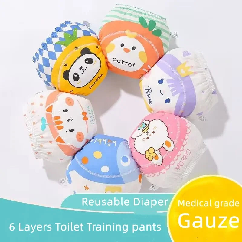 3PC Waterproof Reusable Cotton Baby Training Pants