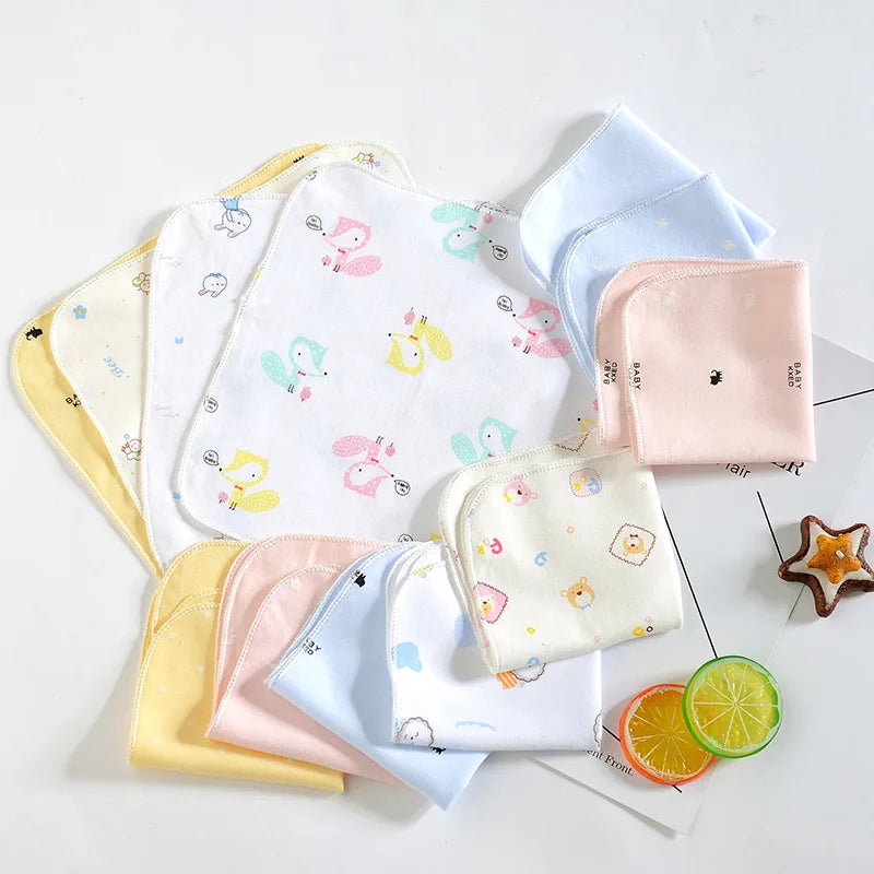 6Pcs 100% Cotton Saliva Towel Quick Dry Breathable