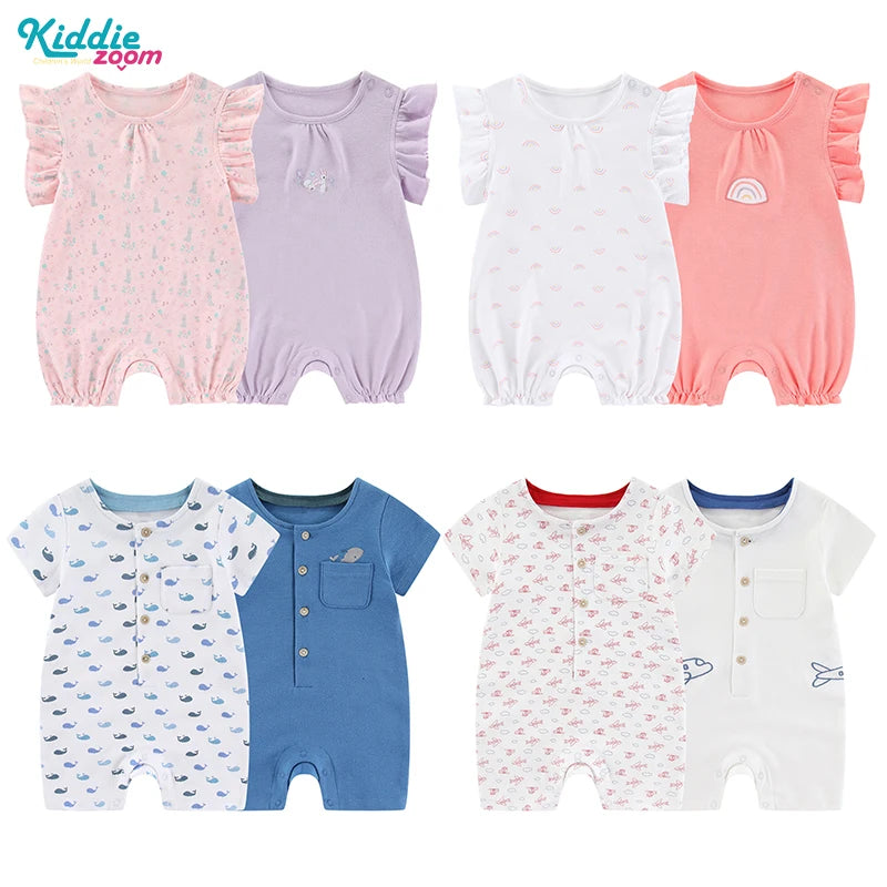 2 Pieces New Born Baby Girl Clothes 0-24M Cotton