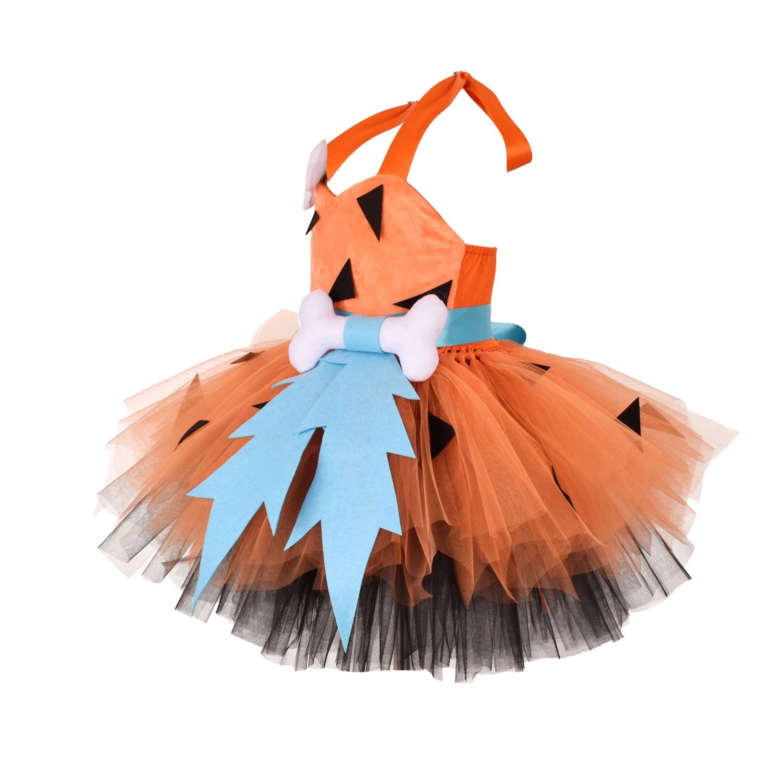 Toddler Cavegirl Tulle Dress With Headband Cosplay