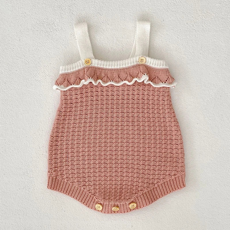 2024 New Spring Infant Baby Girls Knitted Clothing Set