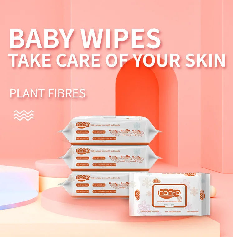 Baby Wipes, Water Based Baby Diaper Wipes Hypoallergenic and Unscented 80 Count