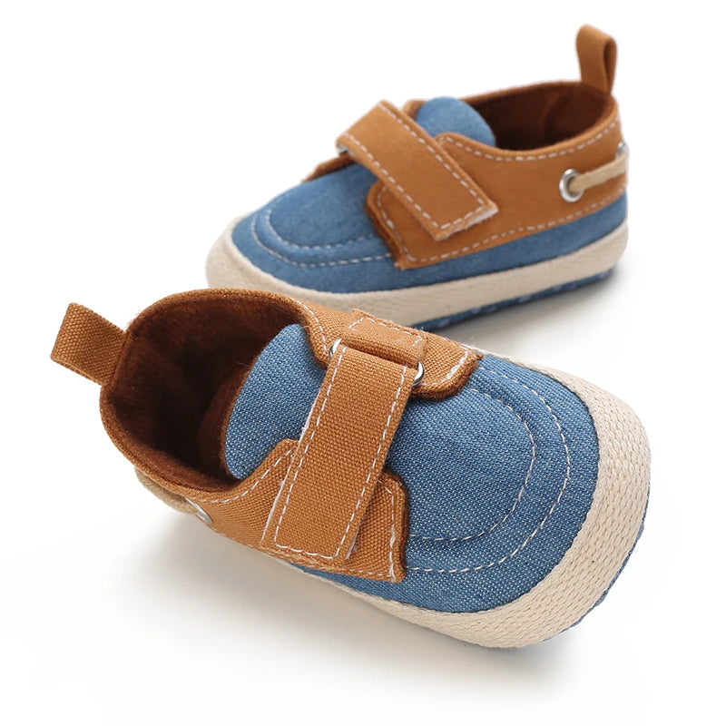 Newborn Baby Prewalker Casual Shoes Leather Non-Slip Soft 0-18M