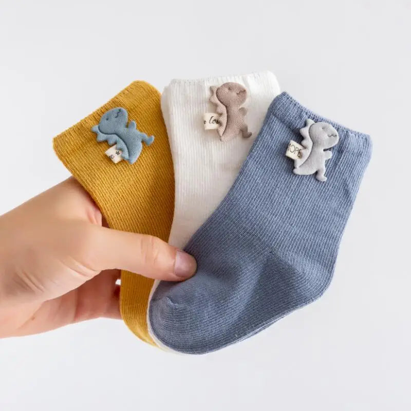 3 Pairs/Lot Baby Cotton Socks