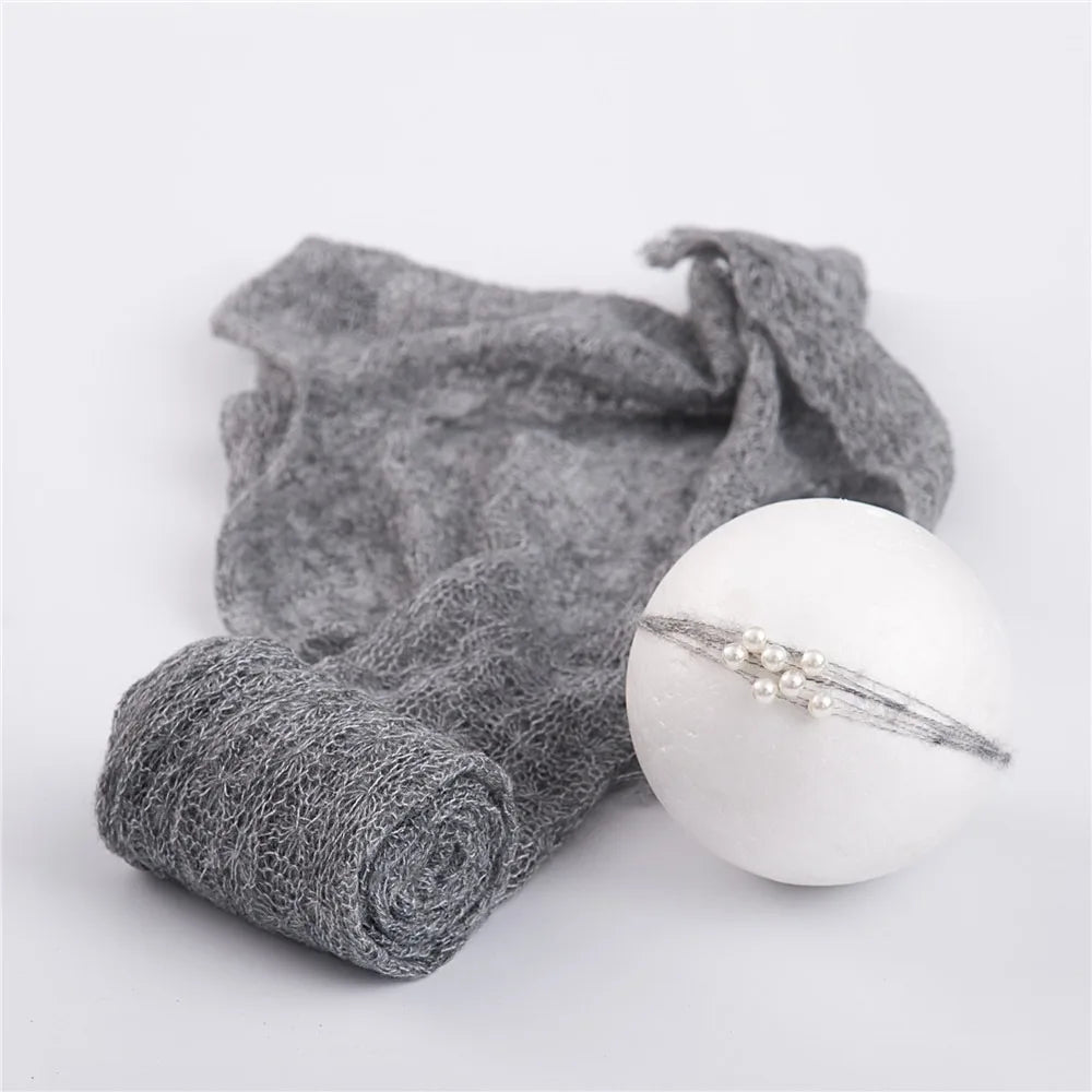 Newborn Knit Mohair Photo Shoot Prop Blanket Wraps