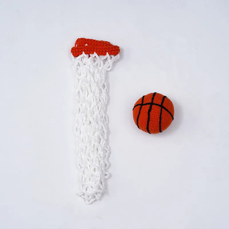 Newborn Clothing Crochet Net + Basketball Props