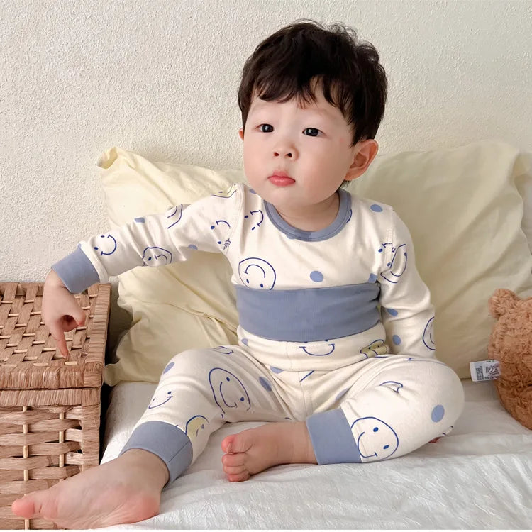100% Cotton Autumn Winter Clothing Baby Thermal Underwear