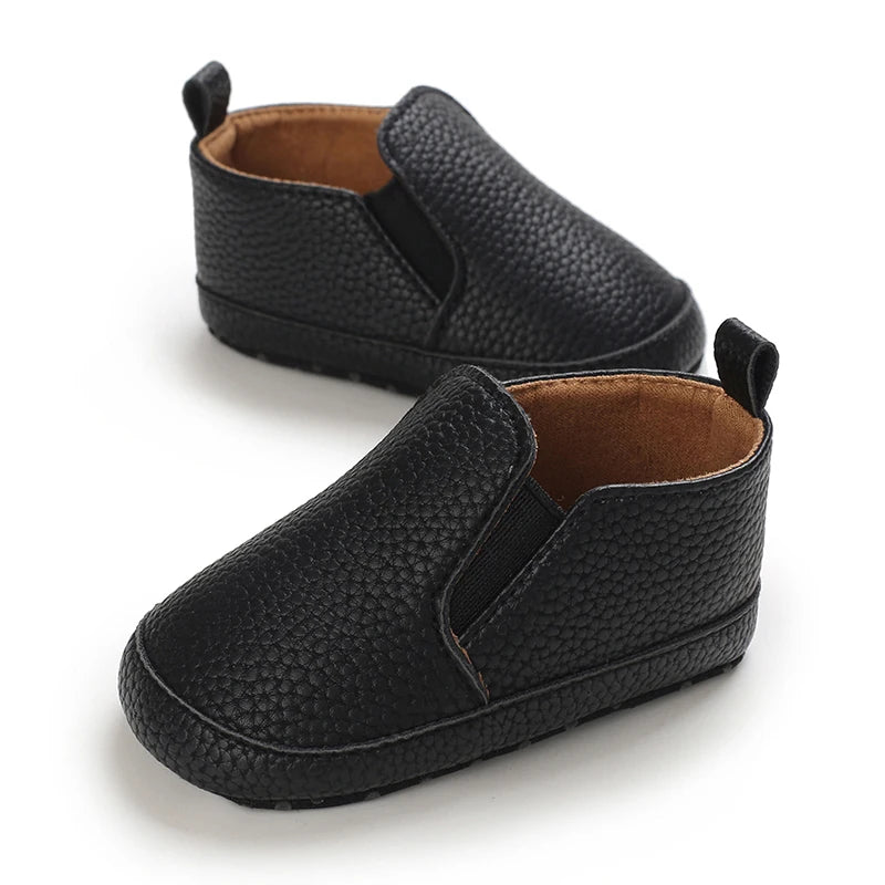 Newborn Baby Prewalker Casual Shoes Leather Non-Slip Soft 0-18M