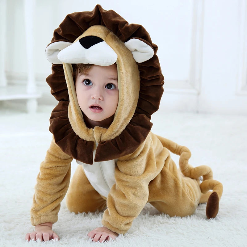 Animal Lion Infant Baby Cosplay Costume Kigurumis Playsuit