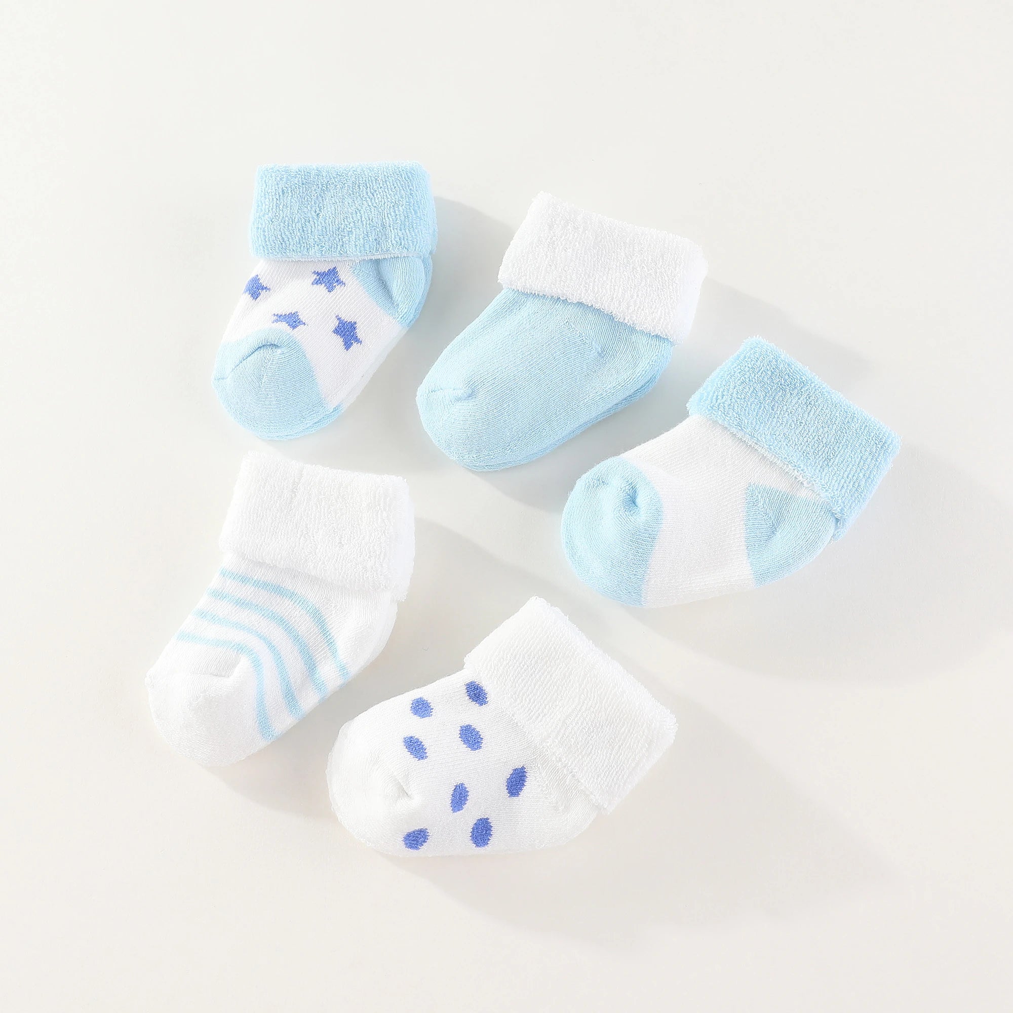 5 Pairs 100%Cotton Baby Socks Sets
