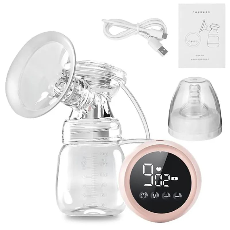 Electric Breast Pump Baby Breast Feed Milker Milk Bottle