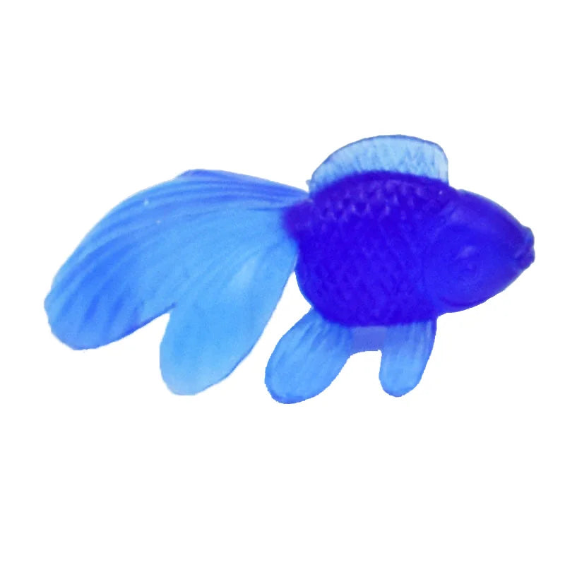 10Pcs/Set Kawaii Simulation Rubber Goldfish Baby Bath Toys