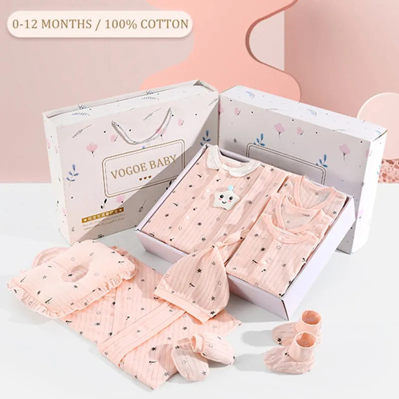 16/18/24 Pieces Newborn Clothes Set Baby Gift Pure Cotton Baby Set 0-12 Months