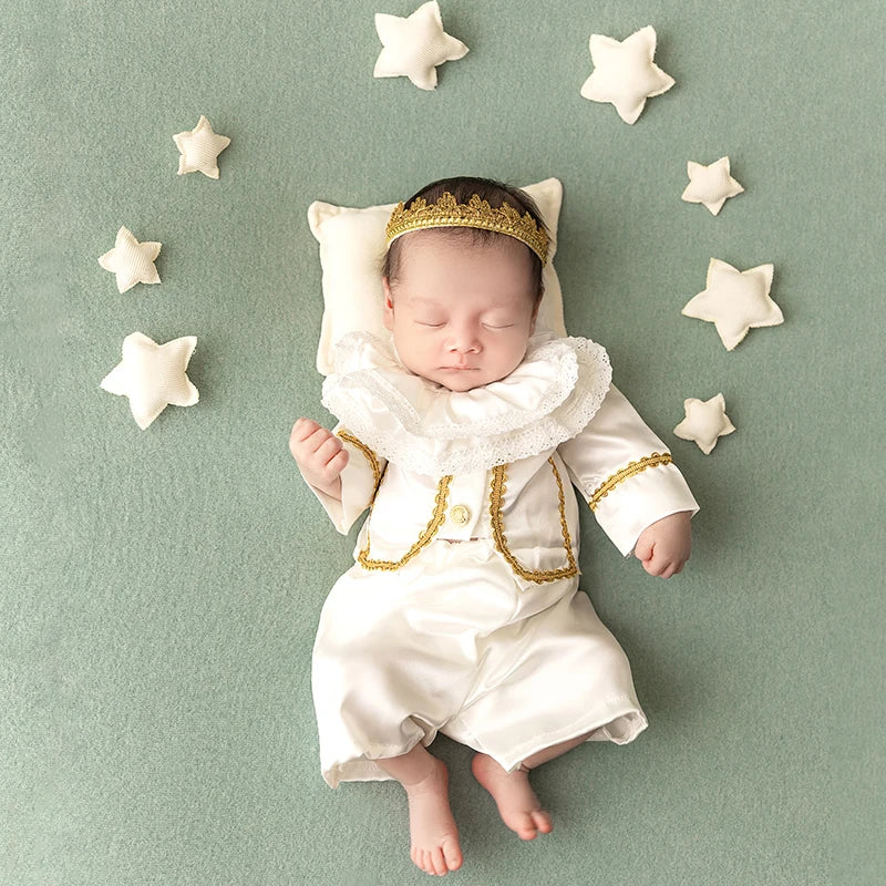 Prince Crown Costume Star Moon Pillow Posing Props